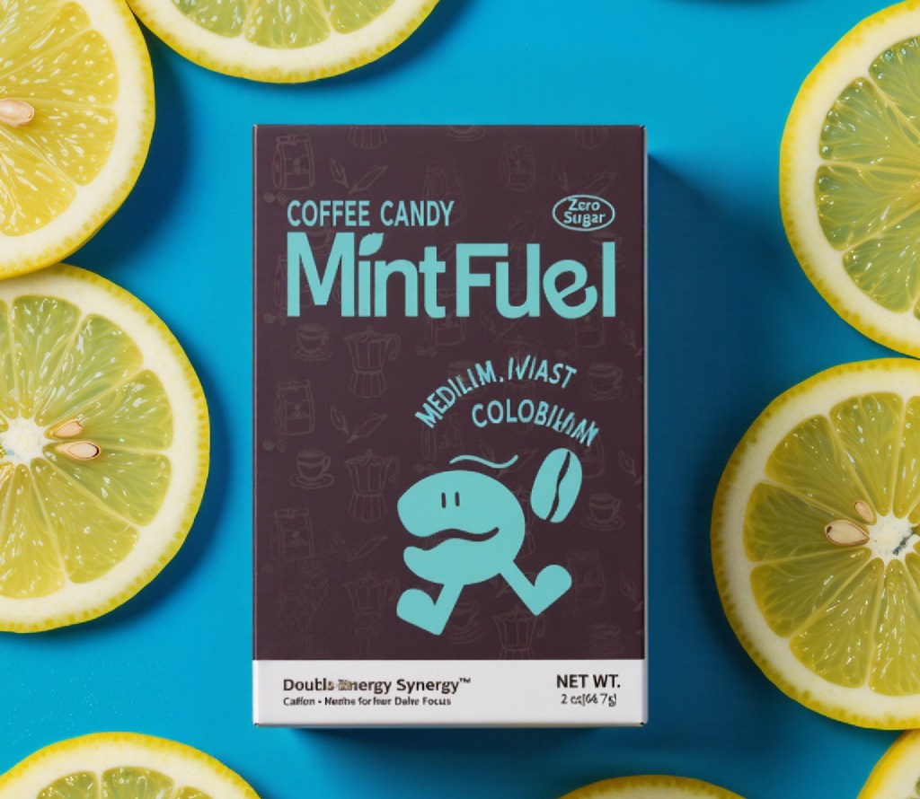 "Close-up of artisan coffee candy showing rich brown color and matte texture"

